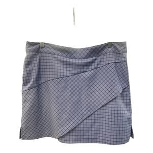 Lady Hagen Size 10 Purple Plaid Checker Geometric Golf Tennis Skort Women’s